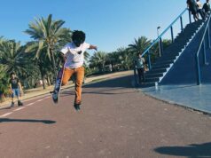 Pedal power sees Amy complete world toughest cycle challenge Skating performer