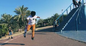 Pedal power sees Amy complete world toughest cycle challenge Skating performer