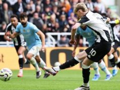 Newcastle United vs Manchester City: A Thrilling Premier League Encounter Anthony Gordon strikes home Newcastles second-half penalty