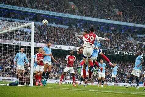 Arsenal's Gabriel scores against Man City