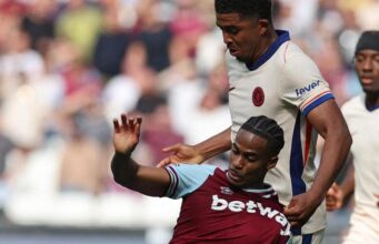 West Ham vs Chelsea: A Comprehensive Match Review Crysencio Summerville is held by Wesley Fofana during West Ham's 3-0 defeat to Chelsea at the London Stadium