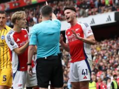 Referee Kavanagh was right to send Declan Rice Off – The Key Match Incidents panel has ruled Declan Rise First Red Card vs Brighton