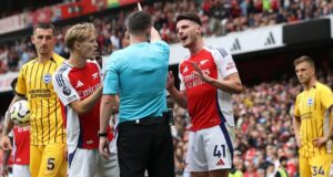 Referee Kavanagh was right to send Declan Rice Off – The Key Match Incidents panel has ruled Declan Rise First Red Card vs Brighton