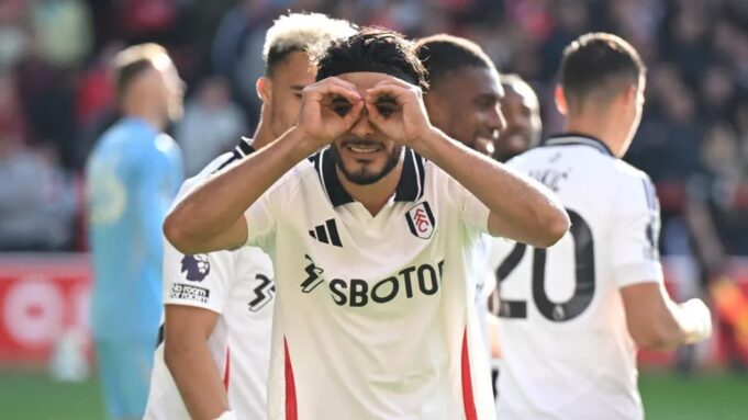 Fulham striker Raul Jimenez scored his fourth goal of the season in all competitions at the City Ground