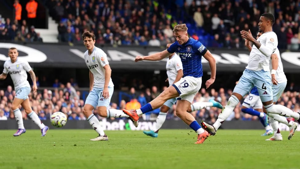 Liam Delap has scored three of Ipswich Towns five Premier League goals so far this season