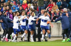 San Marino’s Historic Victory: A Moment of Triumph San Marino players cheer after scoring