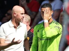 Erik ten Hag rejects Ronaldo’s criticism over ambition of Man United Erik ten Hag and Ronaldo at a past United game