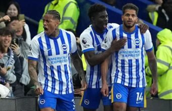 Brighton hit back from two goals down to down Tottenham Hotspurs Georginio Rutter scored in consecutive Premier League appearances for the first time, after not scoring in any of his first 15 games in the competition