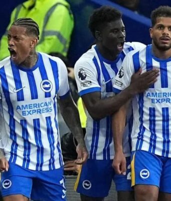 Brighton hit back from two goals down to down Tottenham Hotspurs Georginio Rutter scored in consecutive Premier League appearances for the first time, after not scoring in any of his first 15 games in the competition