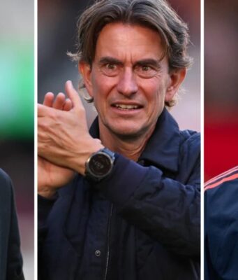 Who might replace Erik Ten Hag as Man Utd manager? (L-R) Graham Potter, Thomas Frank and Ruud van Nistelrooy are among the potential contenders to replace Erik ten Hag as Manchester United manager