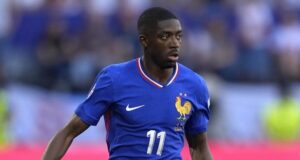 Paris St Germain maintain unbeaten Ligue 1 run with victory over 10-man Lens Ousmane Dembele’s early goal was the difference for Paris St Germain against Lens